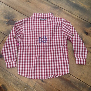 LS plaid fishing shirt 3T
