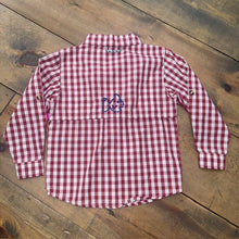 Load image into Gallery viewer, LS plaid fishing shirt 3T
