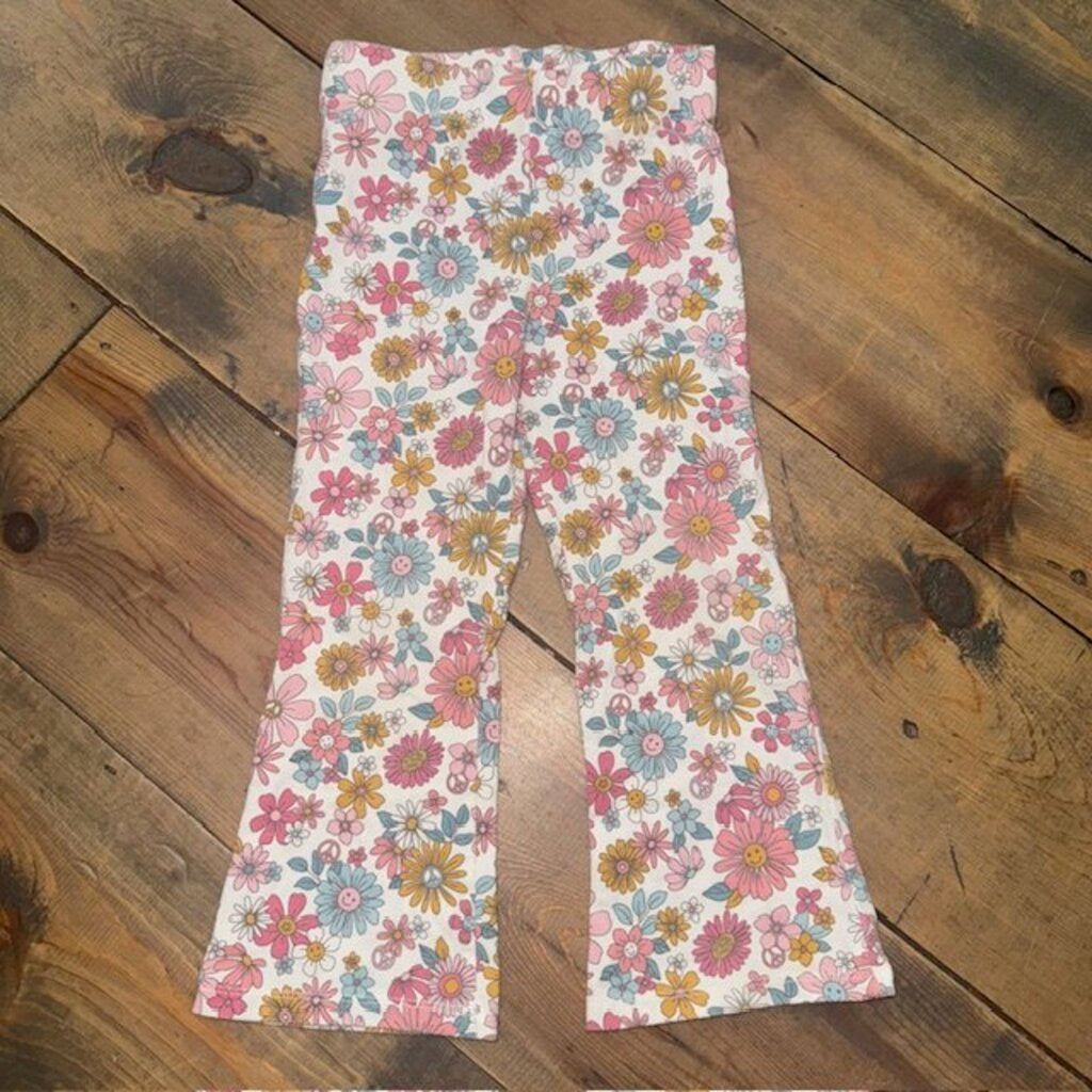 Floral flare leggings 4T
