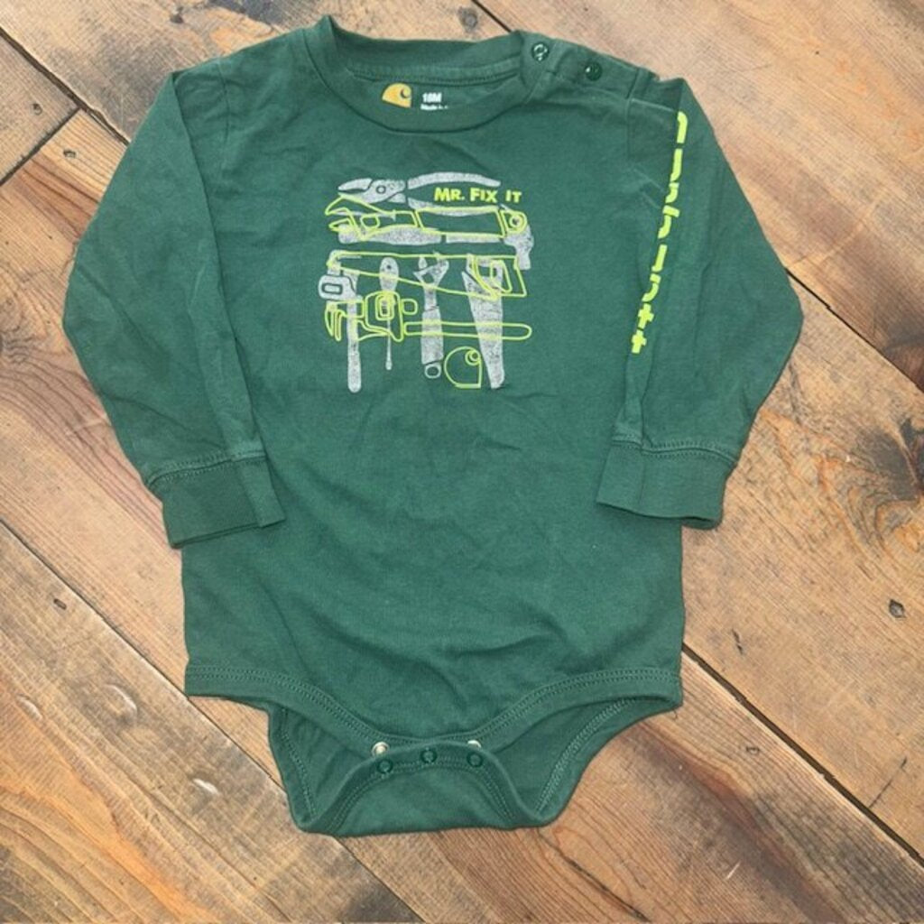 Long Sleeve Mr. Fix It Bodysuit 18M