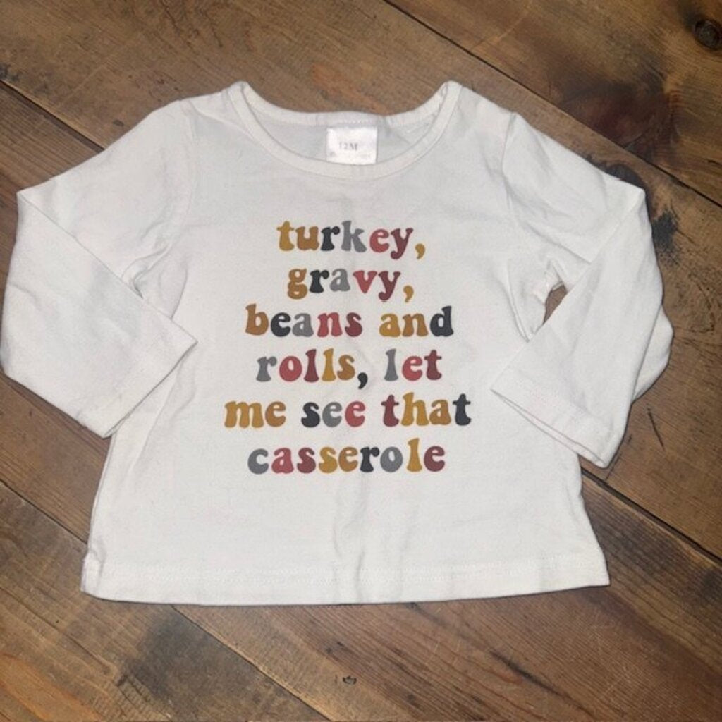 LS thanksgiving shirt 12M