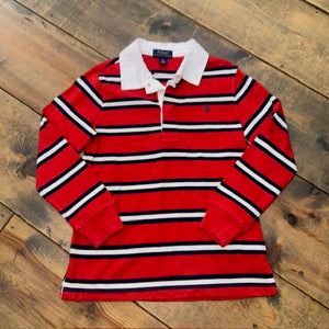 LS striped collar shirt