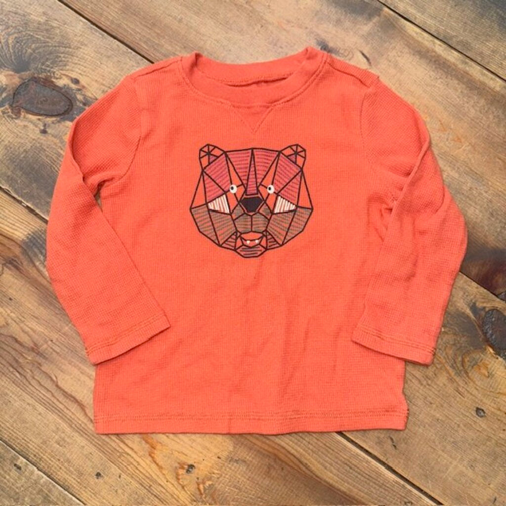 long sleeve bear tee 2T