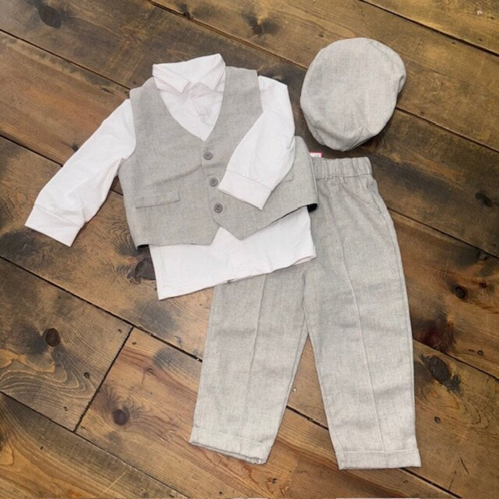 4-PC Vest Suit & Hat 3T
