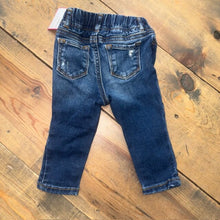 Load image into Gallery viewer, Distressed Buffalo Plaid Patched Denim Jeans 12/18M

