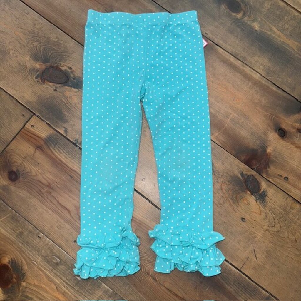 Polka dot ruffle leggings 6