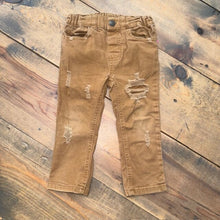 Load image into Gallery viewer, adjustable waist distressed pant 2T

