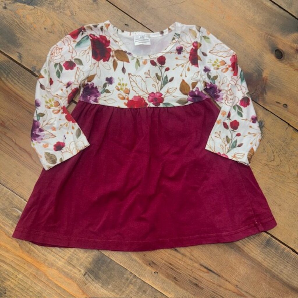 long sleeve floral dress 12/18M