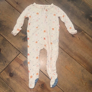 Stars Bamboo Footed Zipper Sleeper 0/3M