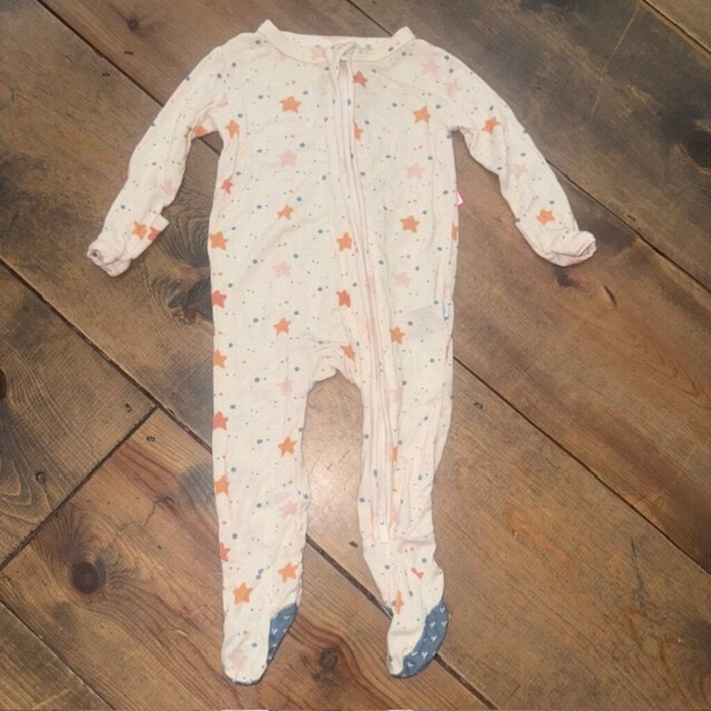 Stars Bamboo Footed Zipper Sleeper 0/3M
