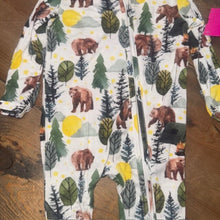 Load image into Gallery viewer, Bear Bamboo Footed Zipper Sleeper 0/3M
