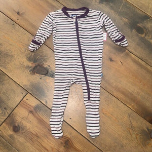Bamboo Stripe Footed Sleeper 0/3M
