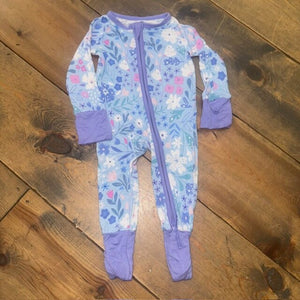 Floral Bamboo Convertible Sleeper 0/3M