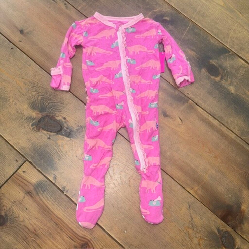 Pet Dinosaur Bamboo Footed Sleeper 3/6M