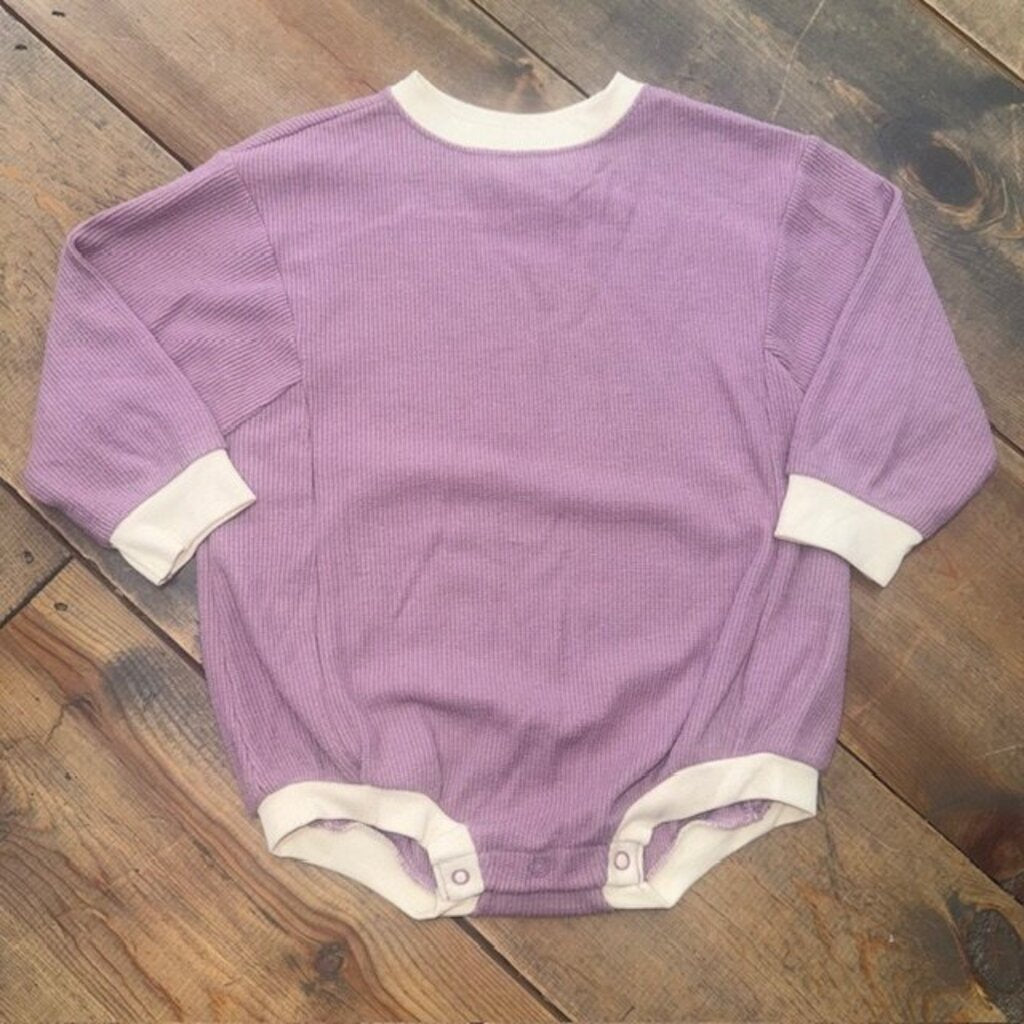 Ribbed Bubble Romper 24M