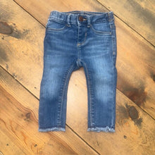 Load image into Gallery viewer, Distressed Hem Denim Jeggings 12/18M
