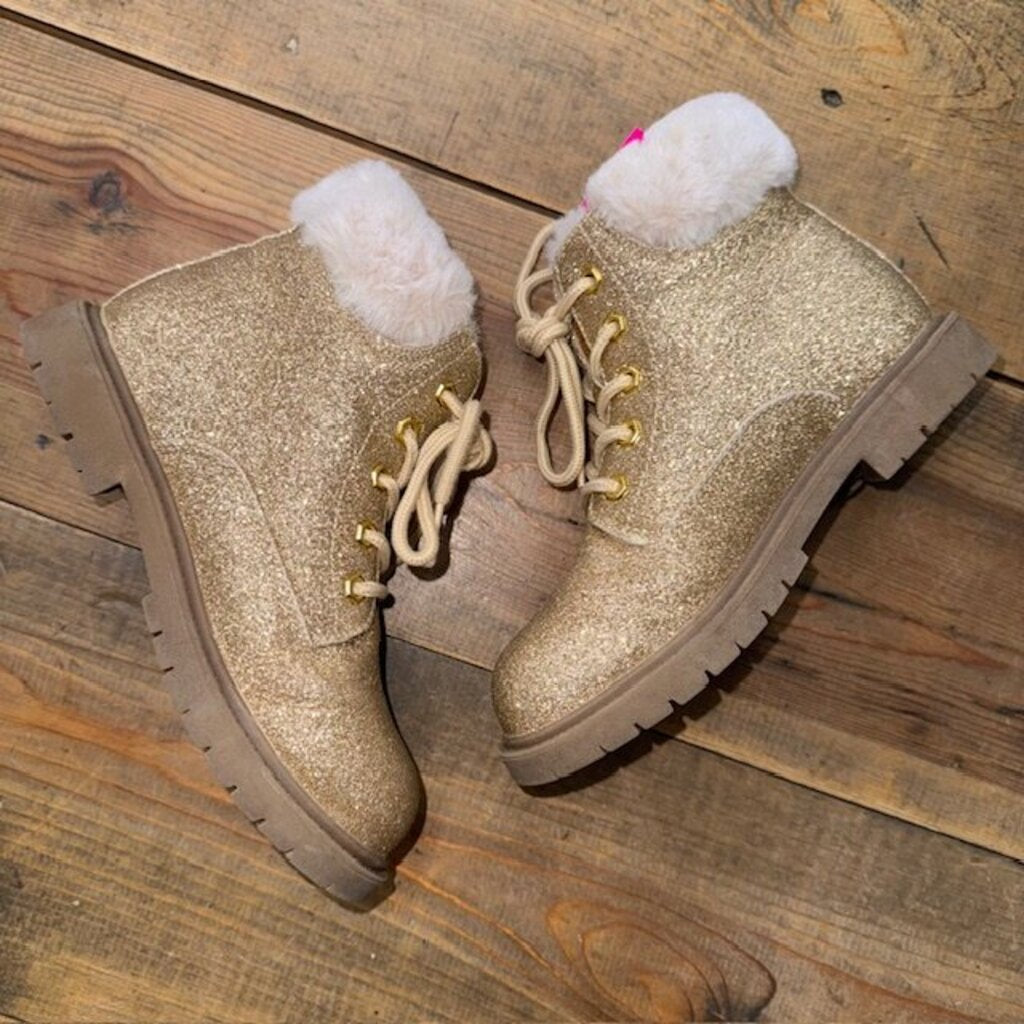 Glitter Fur Lined Boots 1