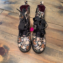 Load image into Gallery viewer, Floral Combat Boots 1
