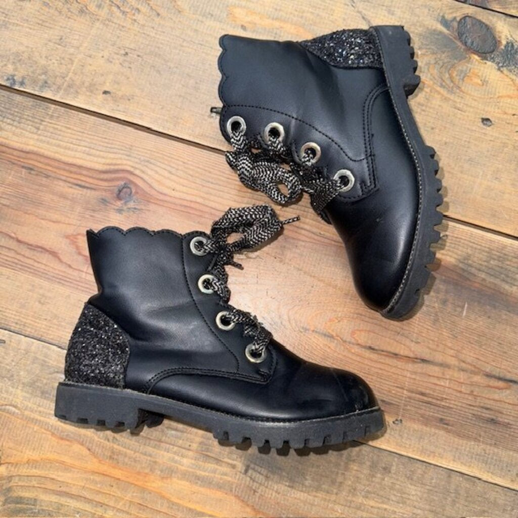 Glitter Combat Boots 1