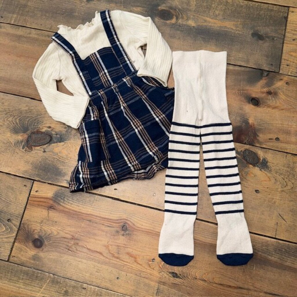 3-PC Jumper Outfit w/ Tights 12M