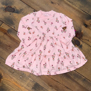 Long Sleeve Tiered Floral Dress 12M