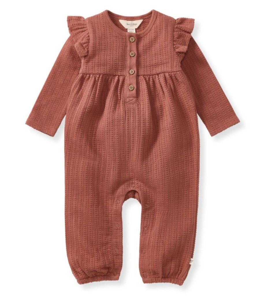 Dotted Rib Infant Jumpsuit