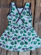 Load image into Gallery viewer, Green Game Day Skort Dress
