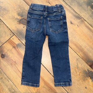Adjustable Waist Distressed Jeans 2T