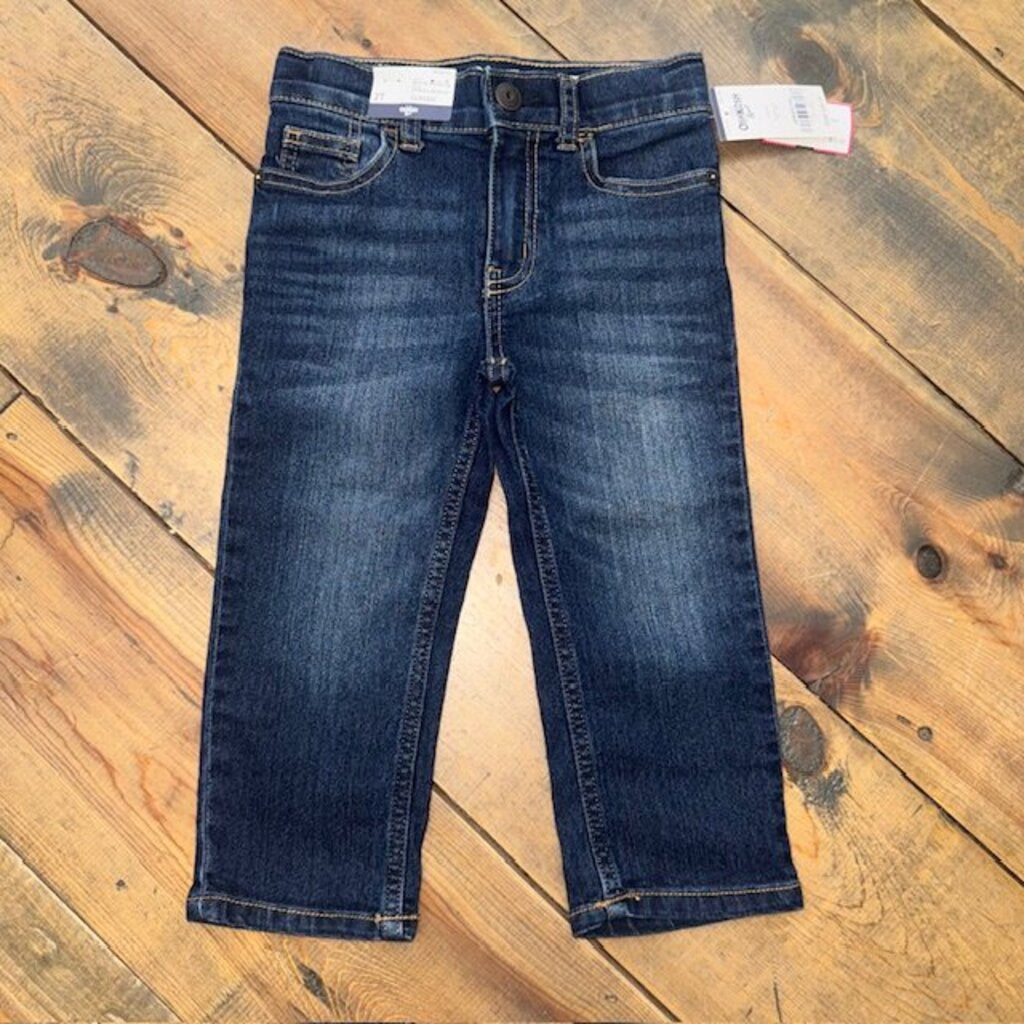 NEW!! Classic Denim Adjustable Waist Jeans 2T