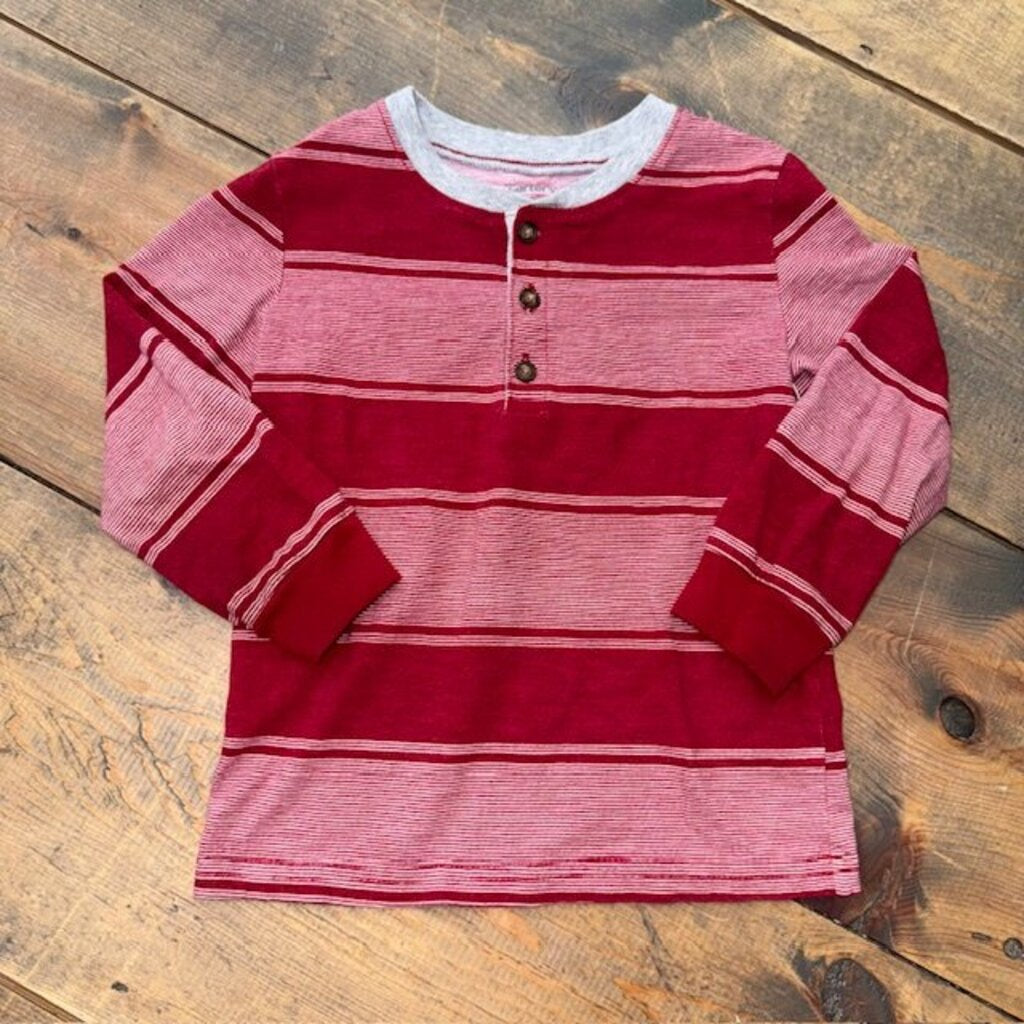 Stripe Henley Tee 2T