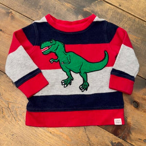 Dinosaur Stripe Sweater 12/18M