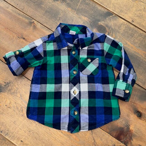 Plaid Button Up Shirt 18M