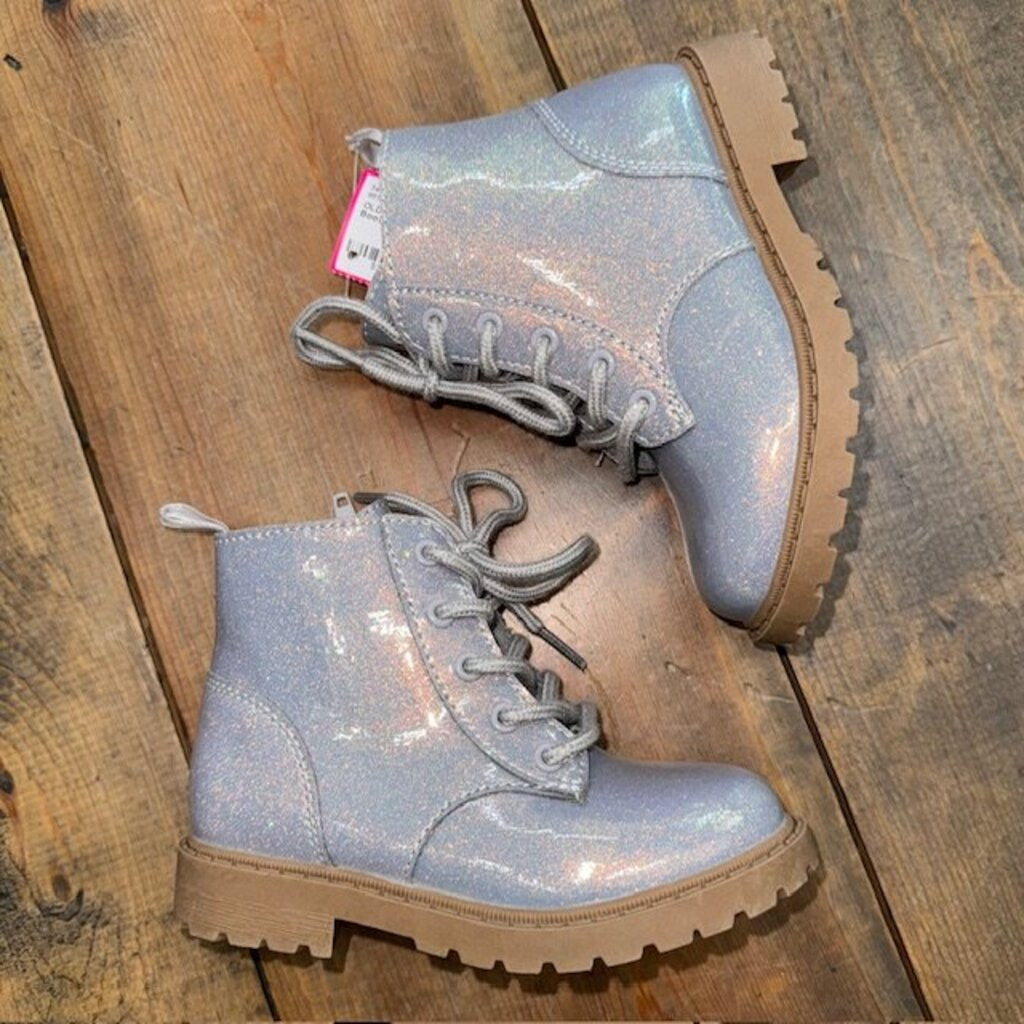 Glitter Combat Boots 8