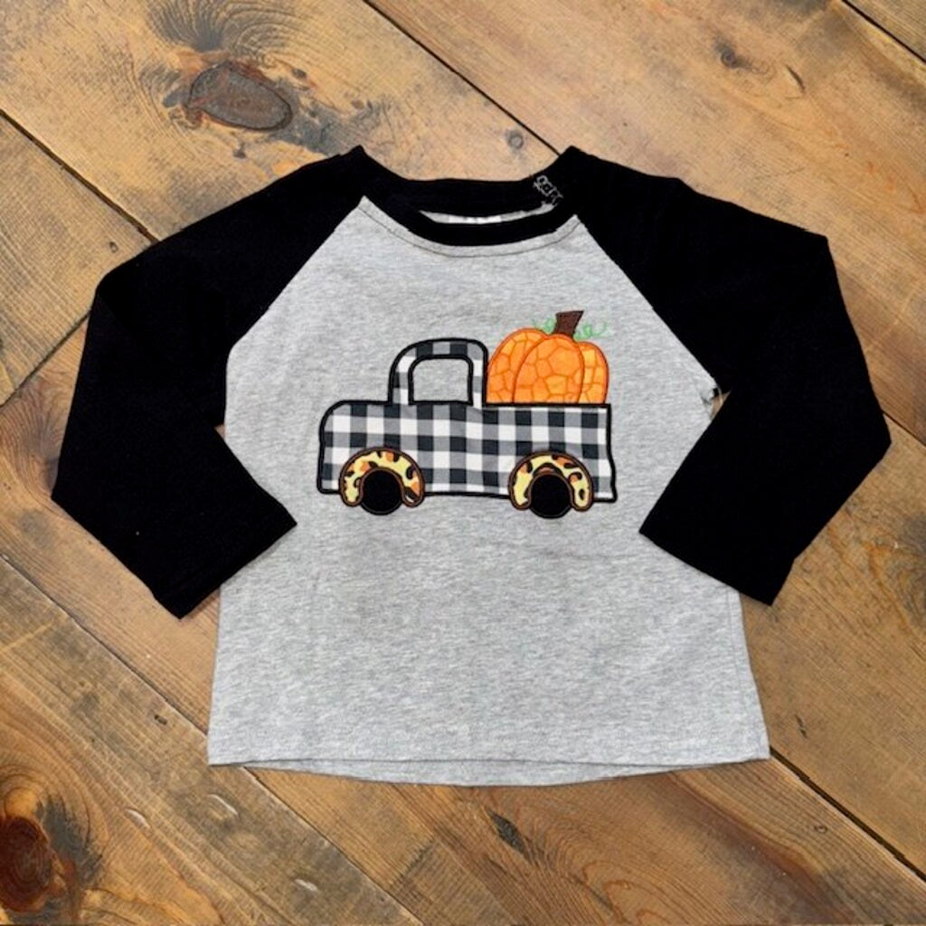 Halloween Pumpkin Truck Tee 18M