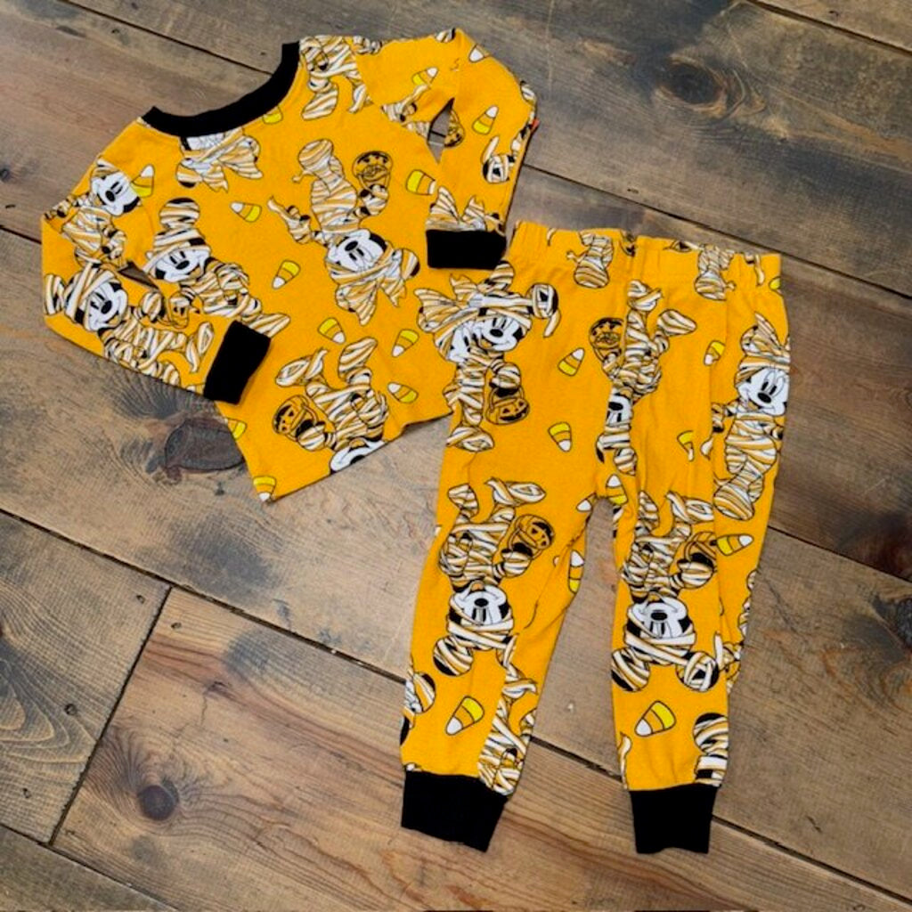 Minnie & Mickey Halloween Mummy Pajamas 2T