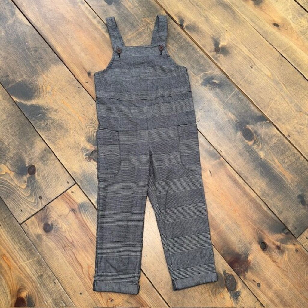 Plaid overall jumper 3T