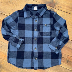 LS flannel button up 4T