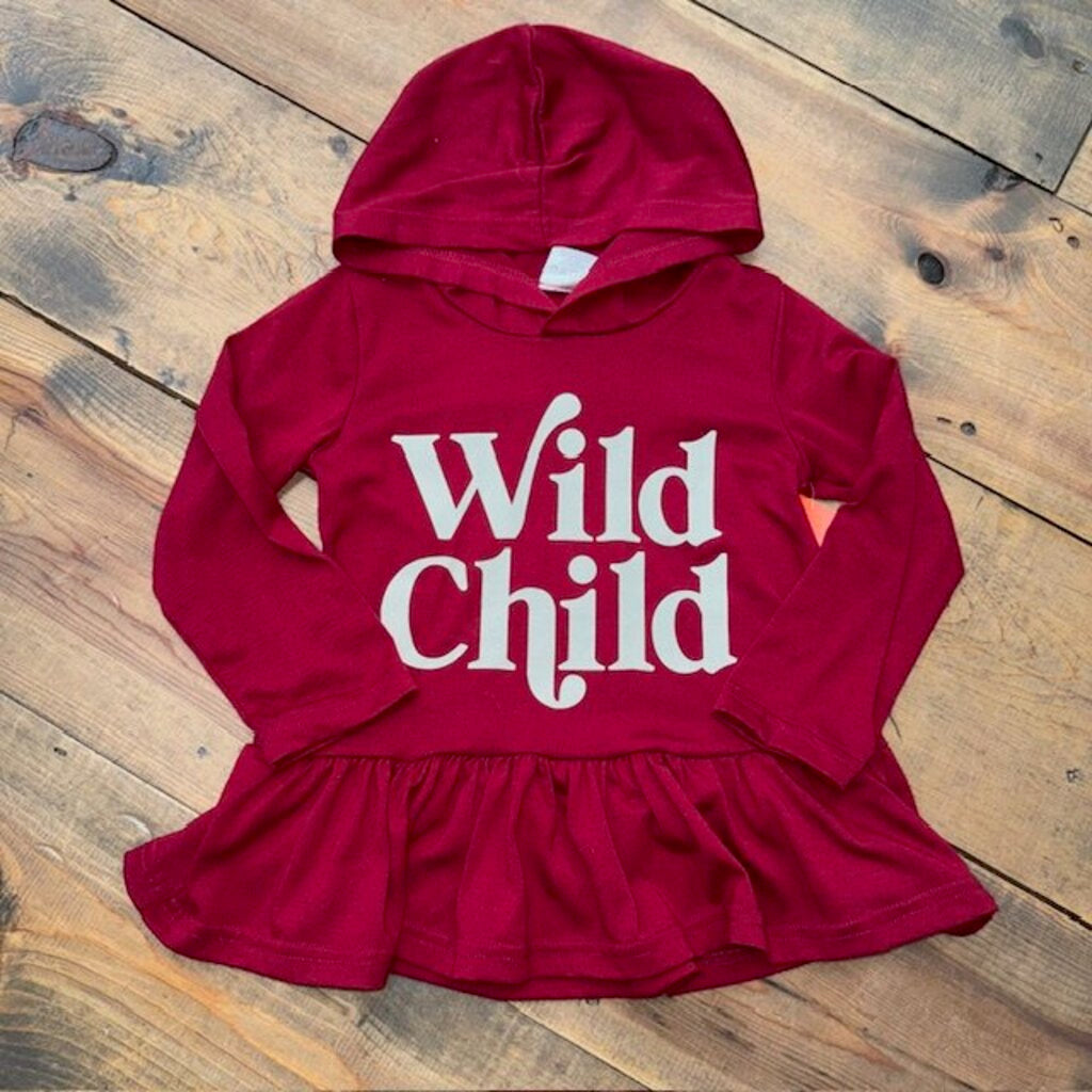 Wild Child hooded long sleeve 3/4T