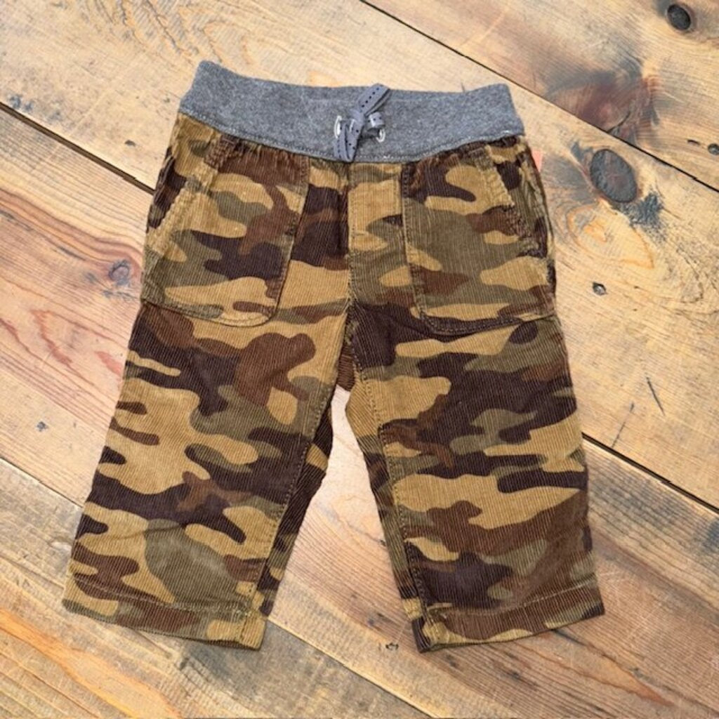 Corduroy camo pants 3/6M