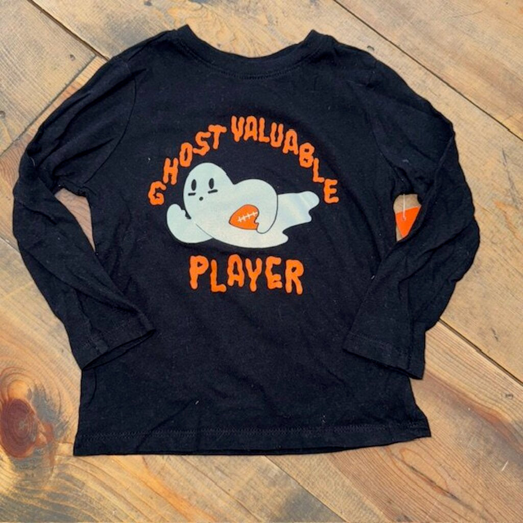halloween ghost football tee 3T