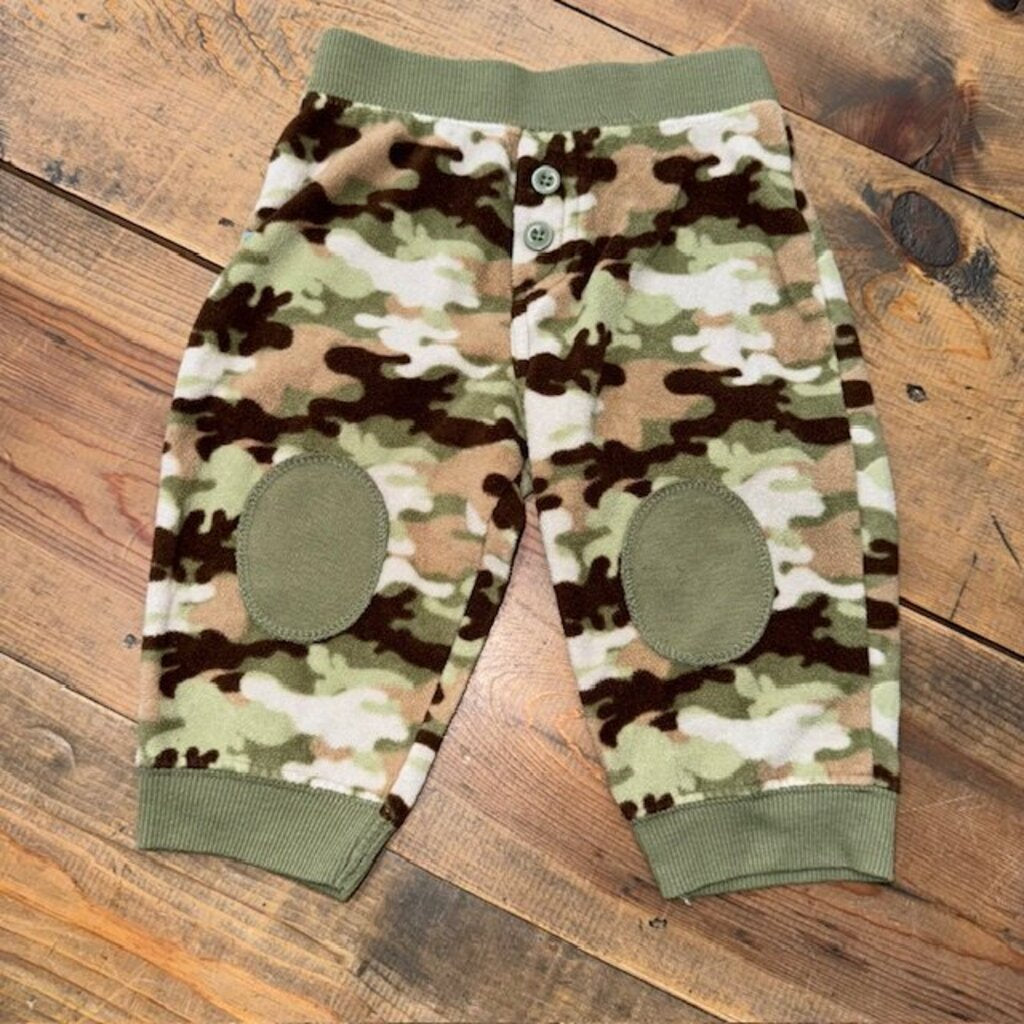 Camo fleece sweatpants 6/9M