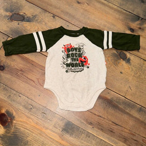 LS boys rock the world bodysuit 3/6M