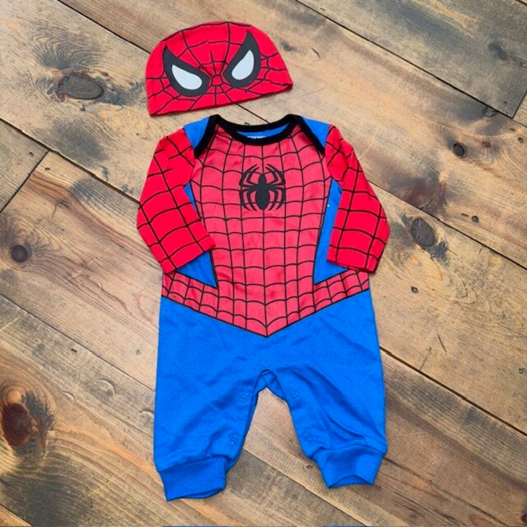 Spiderman romper with hat 0/3M