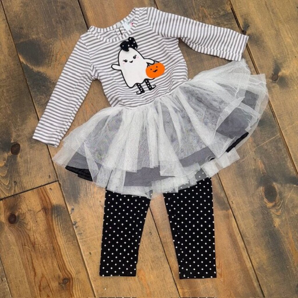 Halloween Ghost Tutu Outfit 2T **AS IS**