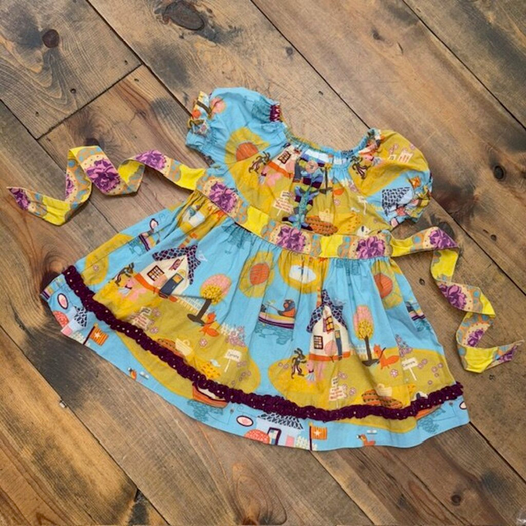 Paint by Numbers PBN Peasant Top 4T