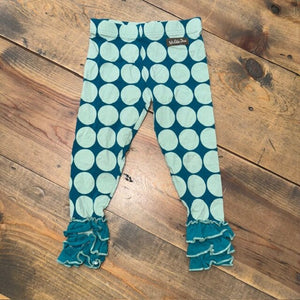 Polka dot ruffle leggings 2T