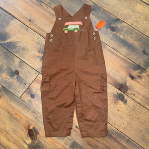 Embroidered Canoe Camper Overalls Jon-Jon 3T