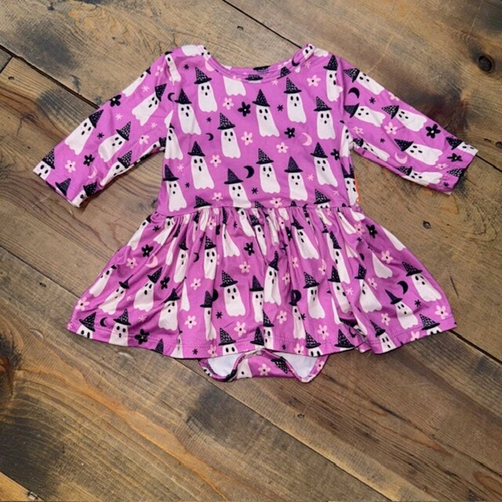 Halloween Long Sleeve Bodysuit Twirl Dress 6/12M