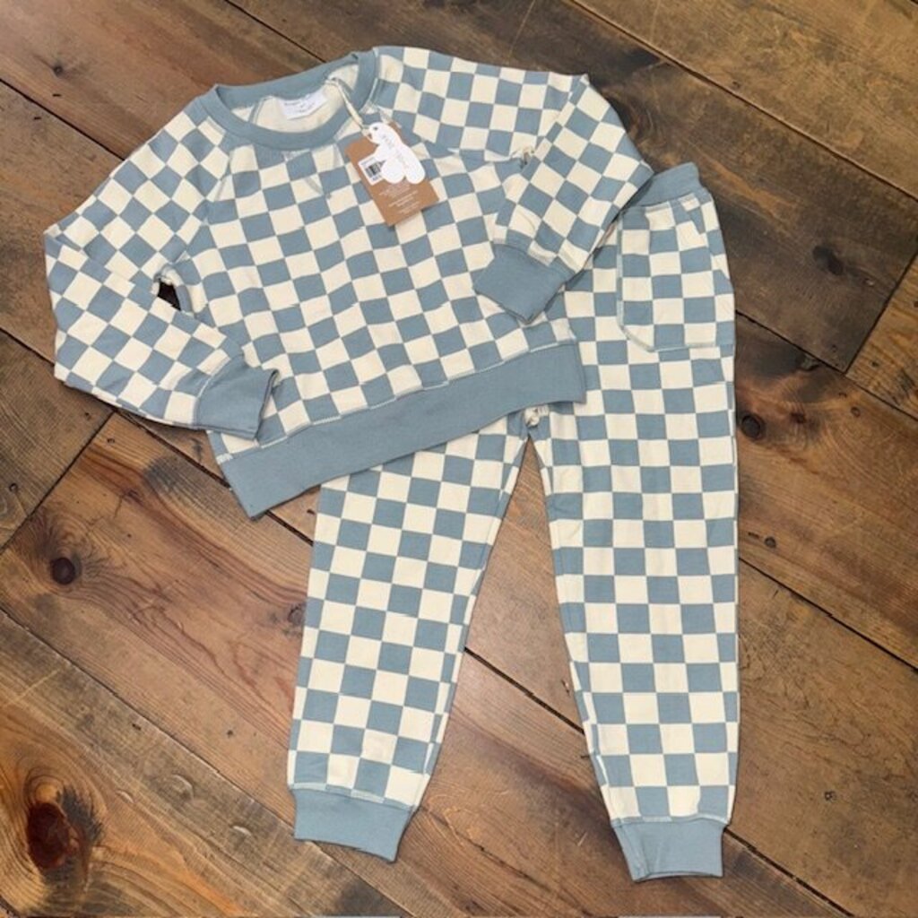 Checked Sweatsuit 4T