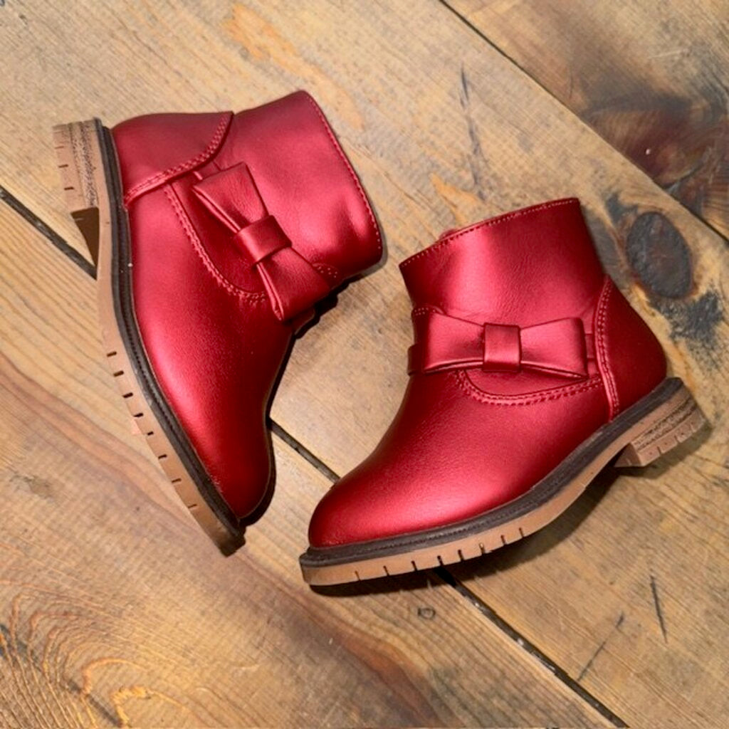 Metallic Bow Boots 5